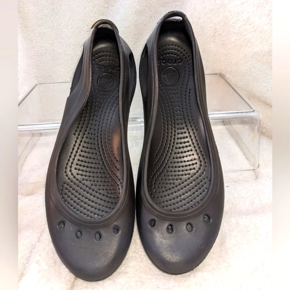 Women's CROCS | Kadee brown flats | size‎ 7